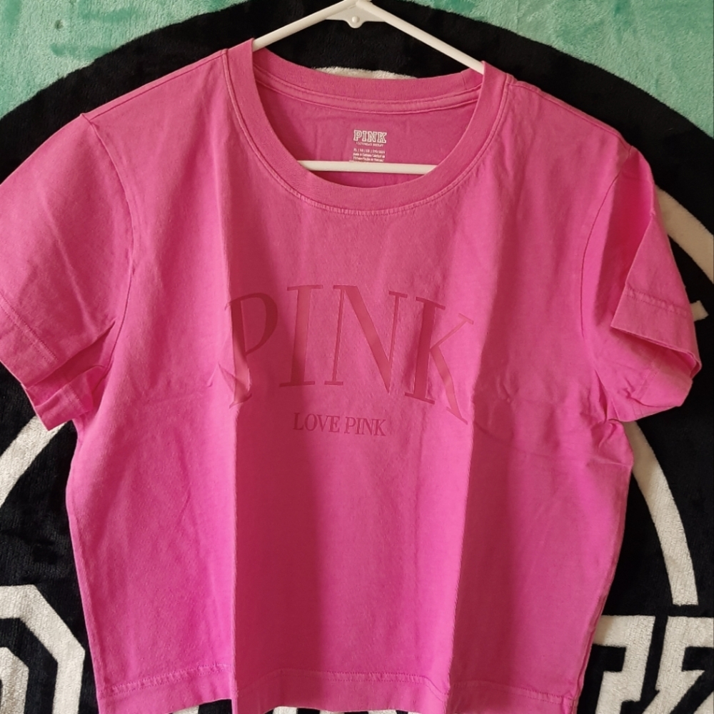 Vs Pink Crop Top